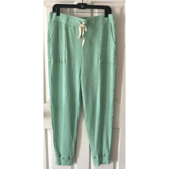 NWT ANTHROPOLOGIE SATURDAY SUNDAY JOGGER LOUNGE SUPER-SOFT TURQUOISE SIZE XL - Picture 2 of 8